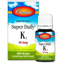 Carlson Labs Super Daily K2 45 mcg Витамин К-2 (менахинон) жидкость 10.16 мл: Тип Витамин K