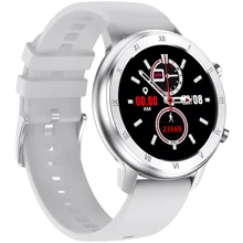 Смарт-часы Jiks Watch Silicon Silver: Дисплей 1.28" IPS (240x240)