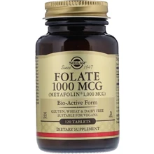 Solgar Folate Солгар Фолат, метафолин 1000 mcg 120 таблеток: Тип Витамин B