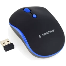 Мышь Gembird MUSW-4B-03-B Black/Blue: Интерфейс подключения Wireless