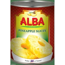 Ананаси ALBA FOOD кільцями в сиропі 580 мл (8858871805123): Об'єм нетто 580 мл