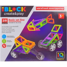 Конструктор магнитный IBLOCK PL-921-258 25 деталей: Количество деталей, шт. 25