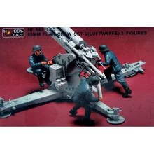 Расчет немецкой 88-мм пушки Hobbyfan Flak, набор 2 (смола): Производитель Hobbyfan