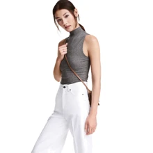Топ H&M 3717444 L серый: Состав Вискоза, Эластан
