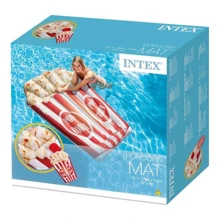 Пляжний надувний матрац - пліт Intex 58779 «Попкорн», 178 х 124 см: Виробник Intex