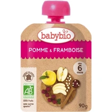 Пюре BabyBio органическое из яблока и малины 90 г (3288130540161): Вид Фруктово-ягодное