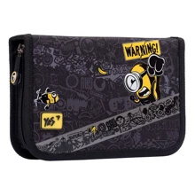 Пенал твердый YES одинарный с двумя клапанами HP-04 Minions, черный (533075): Год выпуска коллекции 2021