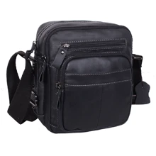 Чоловіча сумка через плече Borsa Leather чорна (105262-black): Стать Чоловік