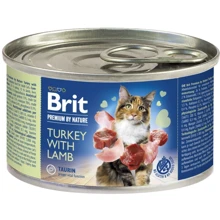 Влажный корм для кошек Brit Premium by Nature Turkey with Lamb с индейкой и ягненком 200 г (8595602545100): Тип Влажный корм