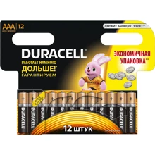 Батарейки Duracell Basic AAА алкалінові 1.5V LR03 12шт: undefined undefined
