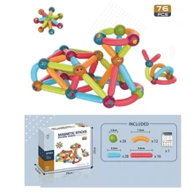 Конструктор Magnetic Sticks 76 деталей (7803): Количество деталей, шт. 76