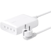 Зарядний пристрій Belkin Wall Charger 4хUSB-З GaN 200W White (WCH015VFWH): Особливості Power Delivery (PD), USB-C