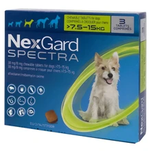 Таблетки от блох клещей и гельминтов NexGard Spectra 2 г для собак 7.5-15 кг 3 штуки упаковка цена за 1 таблетку: Тип Таблетки