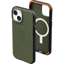 Чехол для iPhone Urban Armor Gear UAG Civilian Magsafe Olive Drab (114306117272) for iPhone 15 Plus: Цвет зеленый