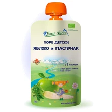 Пюре FLEUR ALPINE Яблоко и пастернак,120 мл (5024688001062): Вид Фруктово-овощное