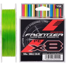 Шнур YGK Frontier X8 Assorted Single Color 100m # 3.0 / 0.275mm 30lb / 13.5kg (5545.03.40): Тип Шнур