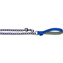 Поводок-цепь Collar Dog Extreme, прорезиненная ручка, для средних пород, 105см, Голубой (4820082494384): Тип Цепь