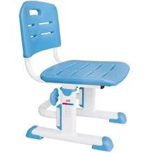 Стульчик Evo-kids EVO-301 BL (арт.EVO-301 BL) белый металл / сиденье,спинка,накладки-голубые: Возраст ребенка От 3-х лет