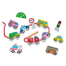 Дерев'яне шнурівка Viga Toys Автотранспорт (59851): Тип шнуровка