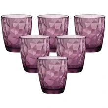 Склянка Bormioli Rocco Diamond Rock Purple Набір 6х305 мл (350230M02321990/6): Тип Набор низких стаканов