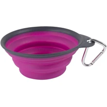 Дорожная складная миска Dexas Тревел Cup Carabiner с карабином маленькая 240 мл Фиолетовый (PW2004322405): Тип Миски