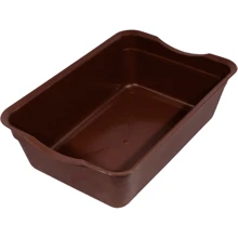 Туалет Lucky Pet глубокий без сетки 40x27x12 см коричневый (554277): Вид Открытый