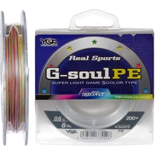 Шнур YGK G-Soul PE 5 Colors 200m # 0.6 / 0.128mm 8lb (5545.02.06): Тип Шнур