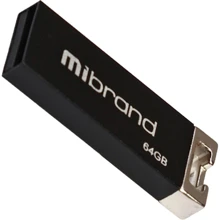 USB-флешка Mibrand 64GB Сhameleon Black USB 2.0 (MI2.0/CH64U6B): Стандарт USB USB 2.0