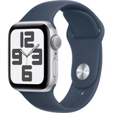 Apple Watch SE 2 2023 40mm GPS Silver Aluminum Case with Storm Blue Sport Band - S/M (MRE13) UA: Розмір 40mm