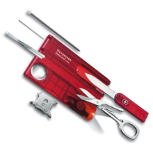 Мультитул Victorinox Swisscard Lite 82x54x4мм/13предметов/красный-прозрачный (0.7300.T): Тип Карта