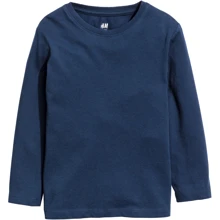 Лонгслив H&M 1990195 122-128 см синий: Тип Лонгсливы