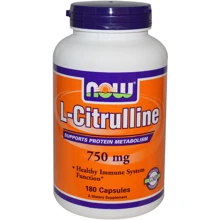 NOW Foods CITRULLINE 750 MG 180 VCAPS Л цитрулин: Тип Цитруллин