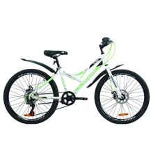 Велосипед ST 24" Discovery FLINT DD с крылом Pl 2020 (бело-зеленый ): Диаметр колес, дюймов 24