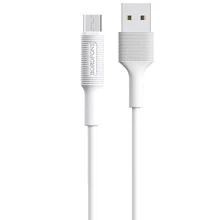 Кабель Borofone USB Cable to Micro USB EzSync 1m White (BX1): Тип USB Cable - microUSB