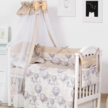 Постельный комплект 8 эл. Twins Modern ІІ 4028-P-112, Воздушный шар, бежевый: Тип постельный комплект