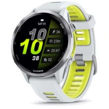 Смарт-годинник Garmin Forerunner 970 Titanium with Whitestone Case and Whitestone/Translucent Amp Yellow Band (010-02969-11): Дисплей 1.4" AMOLED (454 x 454)