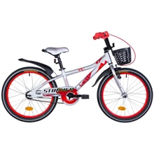 Велосипед 20" Formula STORMER 2021 серебристо-красный (OPS-FRK-20-157): Материал рамы алюминиевый сплав
