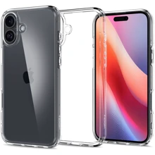 Чехол для iPhone Spigen Ultra Hybrid Crystal Clear (ACS08197) for iPhone 16: Цвет прозрачный