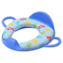 Накладка на унитаз с ручками+спинка Lorelli FISH (blue): Цвет синий