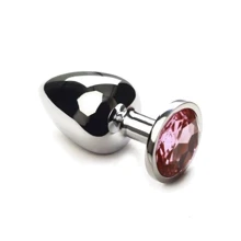 Анальная пробка CRYSTAL Silver Pink Topaz, L: Для кого Унисекс