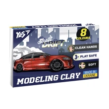 Пластилін YES Drift King 8 кольорів 160 г (540660): Виробник YES