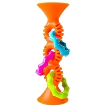 Прорезыватель-погремушка на присосках Fat Brain Toys pipSquigz Loops оранжевый (FA165-1): Производитель Fat Brain Toys