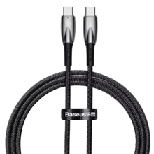 Кабель Baseus Cable USB-C to USB-C Glimmer Series Fast Charging 100W 2m Black (CADH000801): Тип USB-C - USB-C