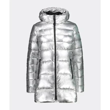Куртка CMP Woman Parka Fix Hood 30K3506-U303 42 (34) серебристая зимняя с капюшоном: Сезон Зима