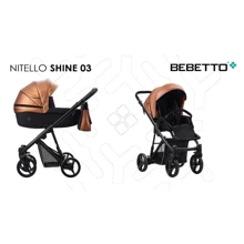 Универсальная коляска 2 в 1 Bebetto Nitello SHINE 03 теракот (503.35.19.SH03): Тип коляски универсальная коляска (2-в-1)