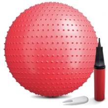 Мяч для фитнеса Hop-Sport 65 cм HS-R065GB red + насос: Диаметр, см 65