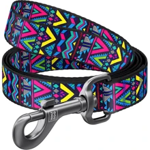 Поводок WAUDOG Nylon, рисунок "Инди" 20 мм 122 см разноцветный (4832): Тип Поводок