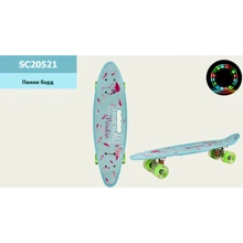 Пенні борд 24 "Mint, PU колеса зі світлом, з ручкою (SC20521): Тип пенні борд