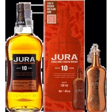 Виски Isle of Jura 10yo + фляга, gift box 0.7 л (BWR3897): Объем, л 0.7