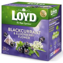 Чай Loyd фруктовый Blackcurrant and Elderberry Flower черная смородина и бузина 20х2 г (3103568): undefined undefined
